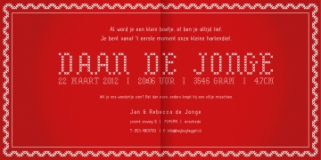 Geboortekaartje met wijze uil hollandse kleuren jongens kaartje (3059)