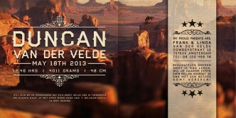 Geboortekaartje western cowboy grand canyon jongens kaartje (3600)